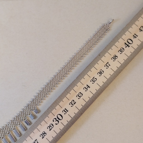 Sterling Silver Italy Choker Necklace - Picture 6 of 12